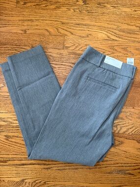 LOFT Women's Gray Ankle Pants - Tailored Cropped Fit